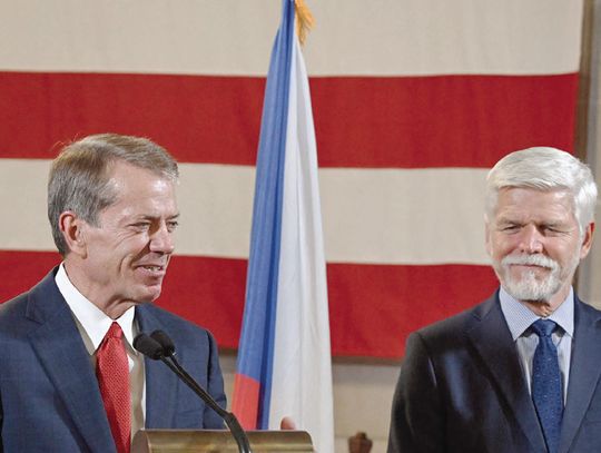 Czech president lands in Nebraska